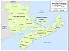 Maritimes Map with County Names (CMC229-02)