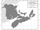 Maritimes Map with County Boundaries (CMC-661)