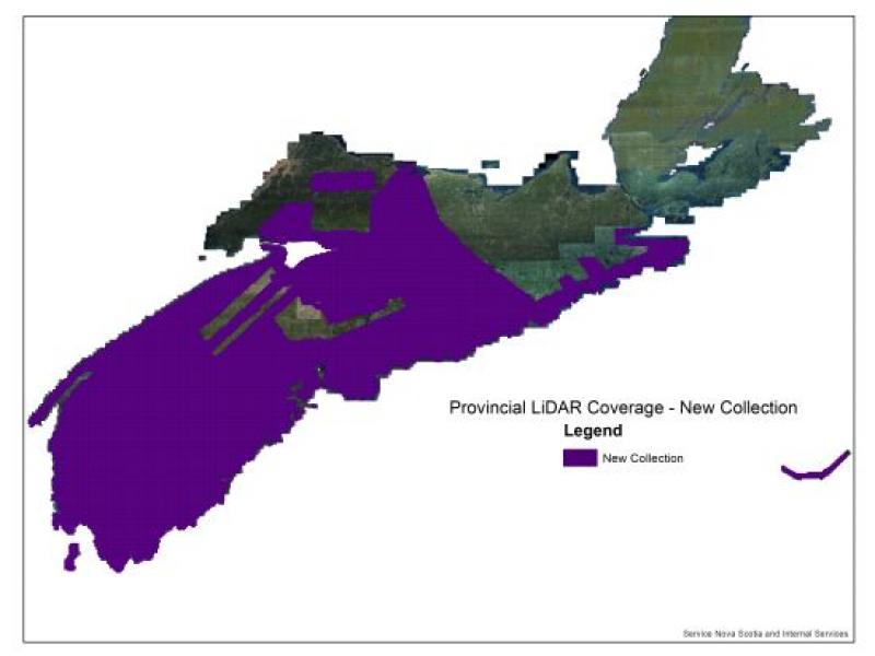 Central, Western and South West Nova Scotia including the Minas Basin and Sable Island LiDAR data