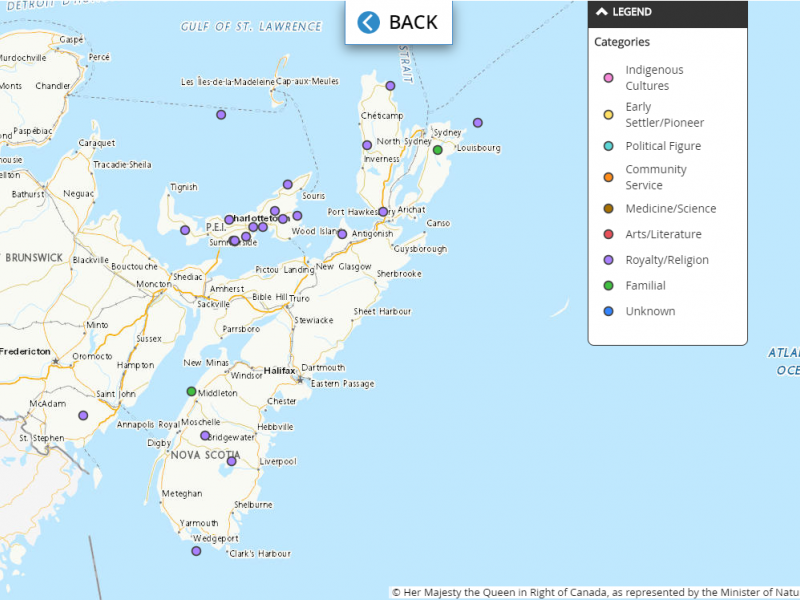 Recognizing Women with Canadian Place Names 