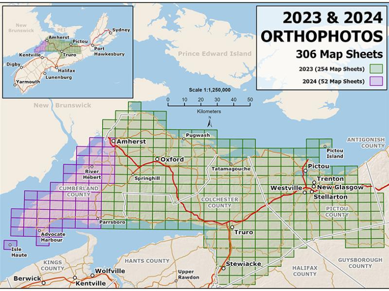 New Orthophotography Now Available! Cumberland, Colchester, and Pictou Regions